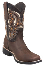 Load image into Gallery viewer, Silverton Stockton All Leather Square Toe Boots (Chocolate)
