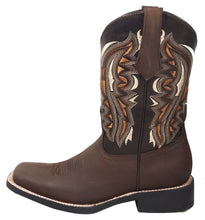 Load image into Gallery viewer, Silverton Stockton All Leather Square Toe Boots (Chocolate)