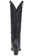 Load image into Gallery viewer, Silverton Taylor All Leather Snip Toe Knee High Boots (Black)