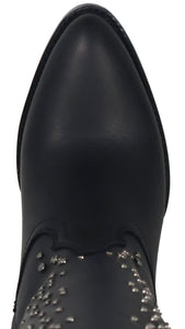 Silverton Taylor All Leather Snip Toe Knee High Boots (Black)