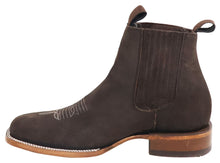 Load image into Gallery viewer, Silverton Tony Buck All Leather Wide Square Toe Short Boots (Brown)