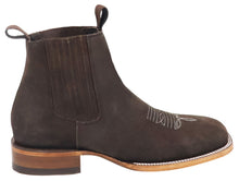 Load image into Gallery viewer, Silverton Tony Buck All Leather Wide Square Toe Short Boots (Brown)