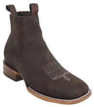 Load image into Gallery viewer, Silverton Tony Buck All Leather Wide Square Toe Short Boots (Brown)