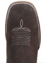 Load image into Gallery viewer, Silverton Tony Buck All Leather Wide Square Toe Short Boots (Brown)