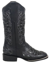 Load image into Gallery viewer, Silverton Grace All Leather Wide Square Toe Boots (Black)