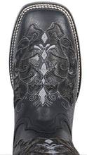 Load image into Gallery viewer, Silverton Grace All Leather Wide Square Toe Boots (Black)
