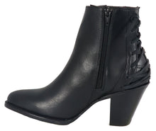 Load image into Gallery viewer, Silverton Walker All Leather Snip Toe Short Boots (Black)