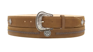 Silverton Ellie All Leather Western Belt (Tobacco)