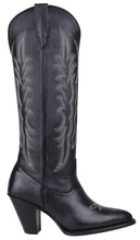 Load image into Gallery viewer, Silverton Destiny All Leather Snip Toe Knee High Boots (Black)