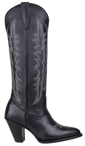 Silverton Destiny All Leather Snip Toe Knee High Boots (Black)