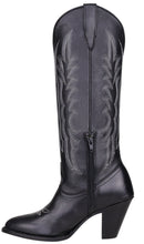 Load image into Gallery viewer, Silverton Destiny All Leather Snip Toe Knee High Boots (Black)