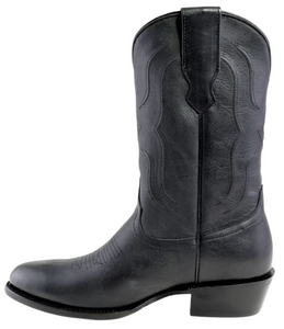 Silverton Easton All Leather Round Toe Boots (Black)