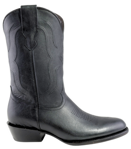 Silverton Easton All Leather Round Toe Boots (Black)