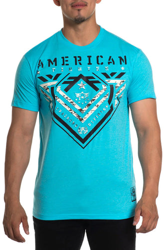 American Fighter Men's Parkside Short Sleeve T-Shirt (Light Blue) FM14411