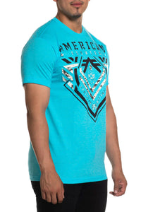 American Fighter Men's Parkside Short Sleeve T-Shirt (Light Blue) FM14411