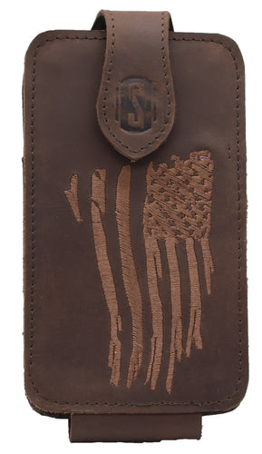 Silverton All Leather Patriot Cell Holster (Brown)