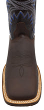 Load image into Gallery viewer, Silverton Austin All Leather Wide Square Toe Boots (Brown)