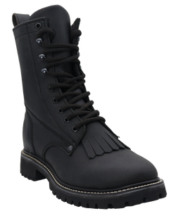 Silverton Lacer 8 All Leather Round Toe Work Boots (Black)