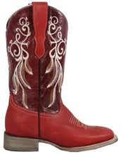 Load image into Gallery viewer, Silverton Mary All Leather Wide Square Toe Boots (Red)