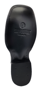 Silverton Missouri All Leather Wide Square Toe Boots (Black)