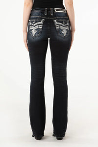 Rock Revival Women's Jesika B202 Boot Cut Jeans (Dark Blue) RP3108B202-25