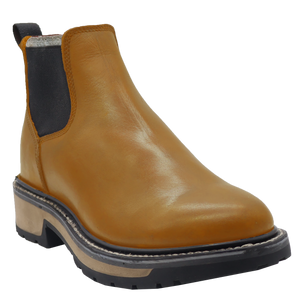 Silverton Rudy All Leather Round Toe Short Work Boots (Honey)