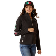 Load image into Gallery viewer, Ariat Women&#39;s Mexico Black Classic Team Softshell Jacket 10031428