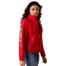 Load image into Gallery viewer, Ariat Womens New Team Mexico Red Softshell Jacket - 10033526