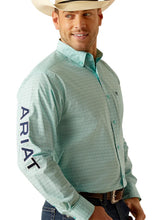 Load image into Gallery viewer, Men&#39;s Ariat Team Gian Classic Fit Button Down Shirt (Teal) 10048394