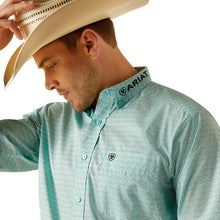 Load image into Gallery viewer, Men&#39;s Ariat Team Gian Classic Fit Button Down Shirt (Teal) 10048394