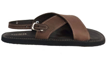 Load image into Gallery viewer, Silverton Diego All Leather Cross Strap Sandals (Brown)