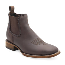 Load image into Gallery viewer, Silverton Ellie All Leather Square Toe Short Boots (Brown)