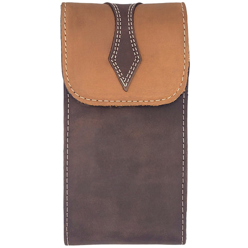 Silverton All Leather Arrowhead Cell Holster (Brown/Tobacco)