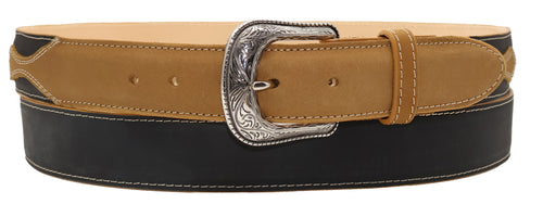 Silverton Arrow All Leather Western Belt (Honey/Black)