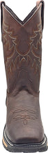 Load image into Gallery viewer, Silverton Foreman All Leather Wide Square Toe Boots (Brown)