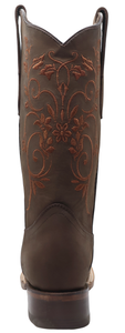 Silverton Jennifer All Leather Square Toe Boots (Brown)