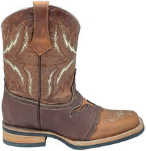Load image into Gallery viewer, Silverton Longhorn All Leather Square-Toe Boots (Tobacco)