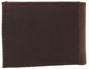 Silverton All Leather Patriot Bi-Fold Wallet (Brown)