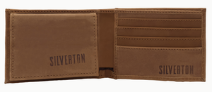 Silverton All Leather Patriot Bi-Fold Wallet (Tobacco)