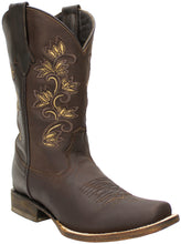 Load image into Gallery viewer, Silverton Amanda All Leather Square Toe Boots (Chocolate)
