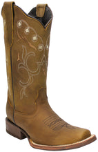 Load image into Gallery viewer, Silverton Sara All Leather Square Toe Cowboy Boots (Tobacco)