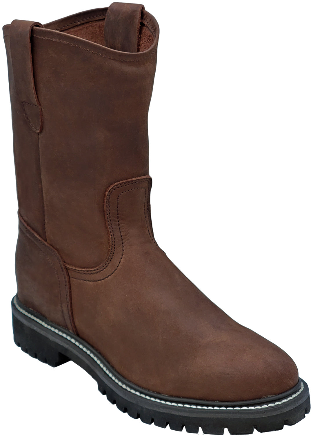 Silverton Sierra All Leather Round Toe Work Boots (Brown  display picture 2