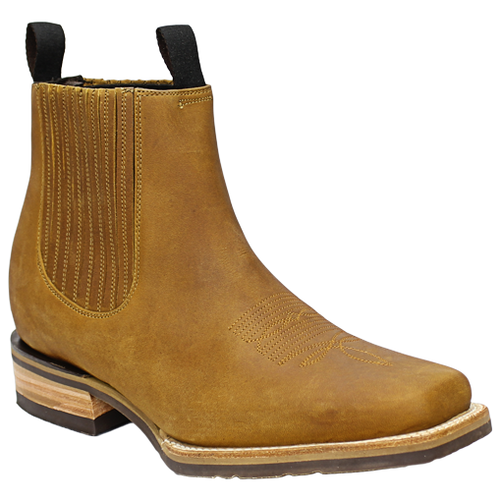 Silverton® All Leather Square-Toe Short Boots (Honey)