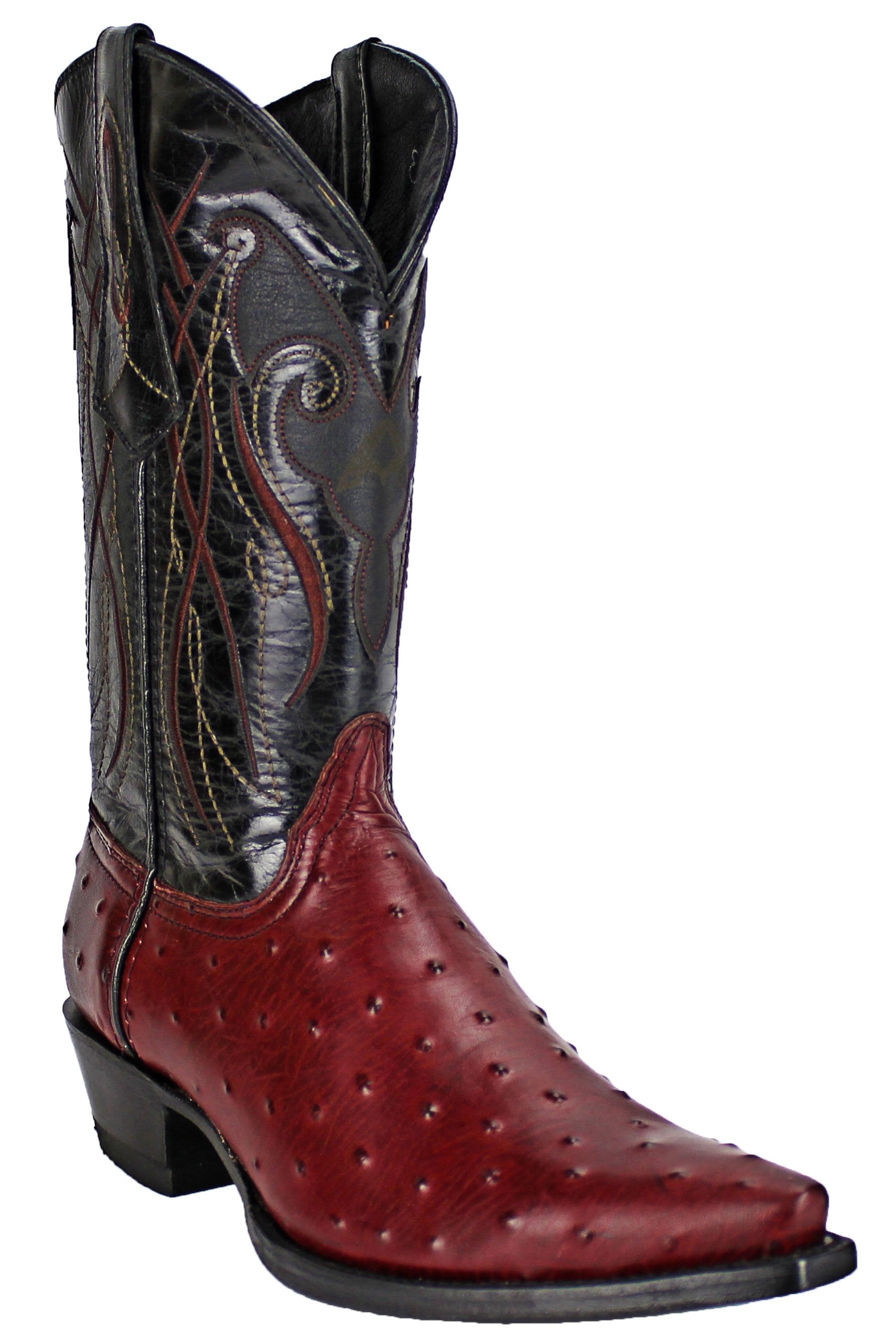 Cognac Ostrich Boots with XTOE