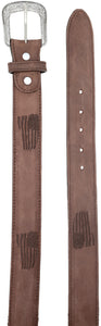 Silverton Patriot All Leather Western Belt (Brown)