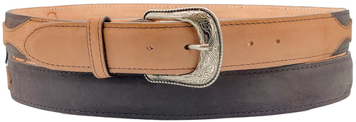 Silverton Arrow All Leather Western Belt (Tobacco/Chocolate)